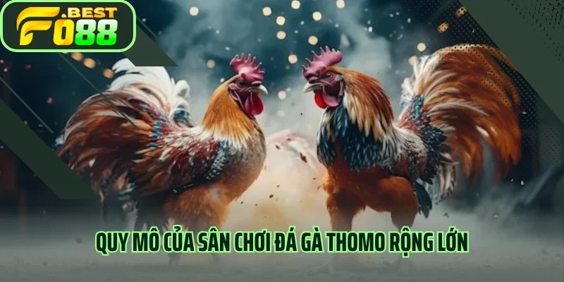 Quy mô của sân chơi đá gà thomo rộng lớn 